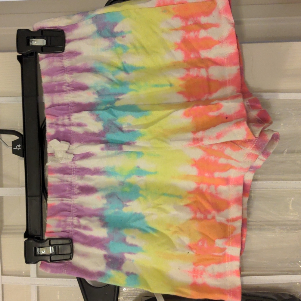Girls tye dye shorts size 10-12